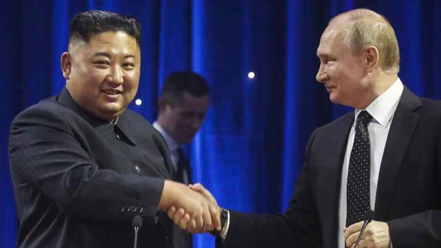Kim Jong-Un Mengucapkan Selamat Kepada Putin Atas Pelantikannya