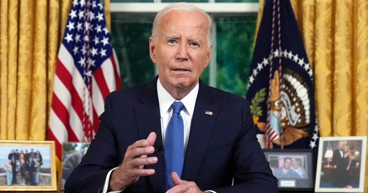 Sinyal Mengkhawatirkan Terlihat Dari Ekspresi Wajah Biden Saat Berbicara Kepada Penduduk AS