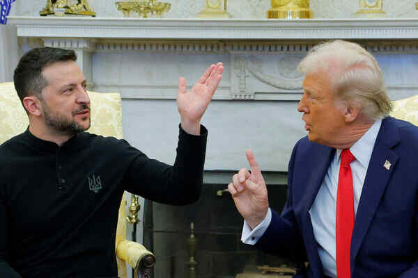 Trump dan Zelensky Berselisih di Depan Publik