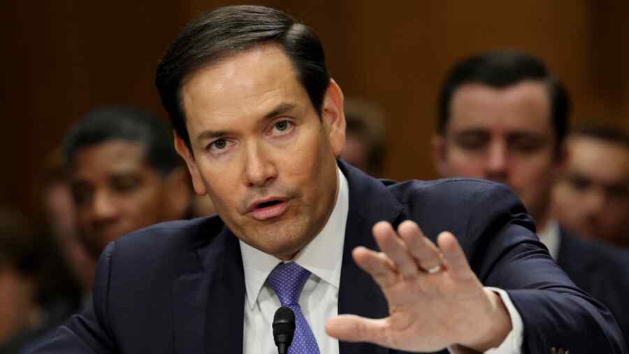 Rubio Menolak Menyebut Putin sebagai 'Penjahat Perang' di Sidang Kongres