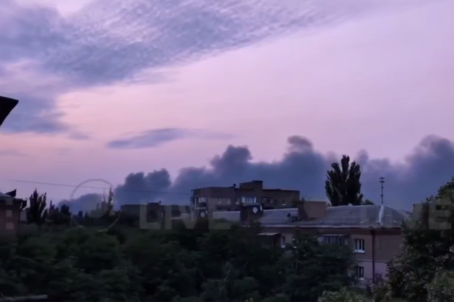 Kyiv Diselimuti Asap Hitam Setelah Serangan Drone Rusia Tadi Malam