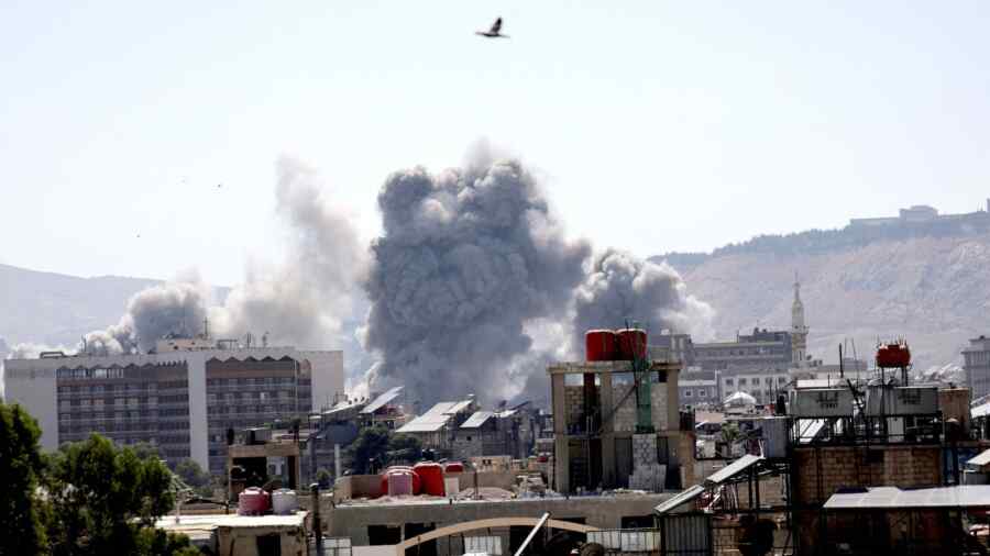 Israel Mengebom Markas Tentara Suriah di Damaskus