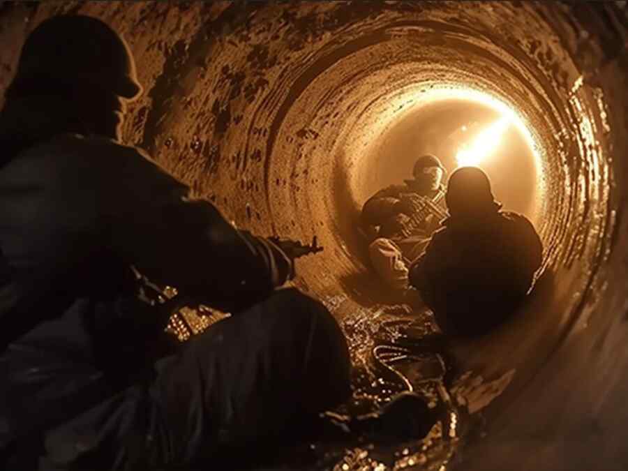 Tentara Rusia Berjalan Sejauh 8 Km dalam Posisi Jongkok Melalui Pipa Bawah Tanah di Novomikhaylovka