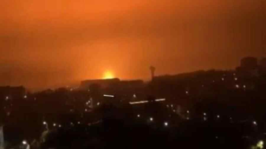 Serangkaian Ledakan Dahsyat Mengguncang Kyiv