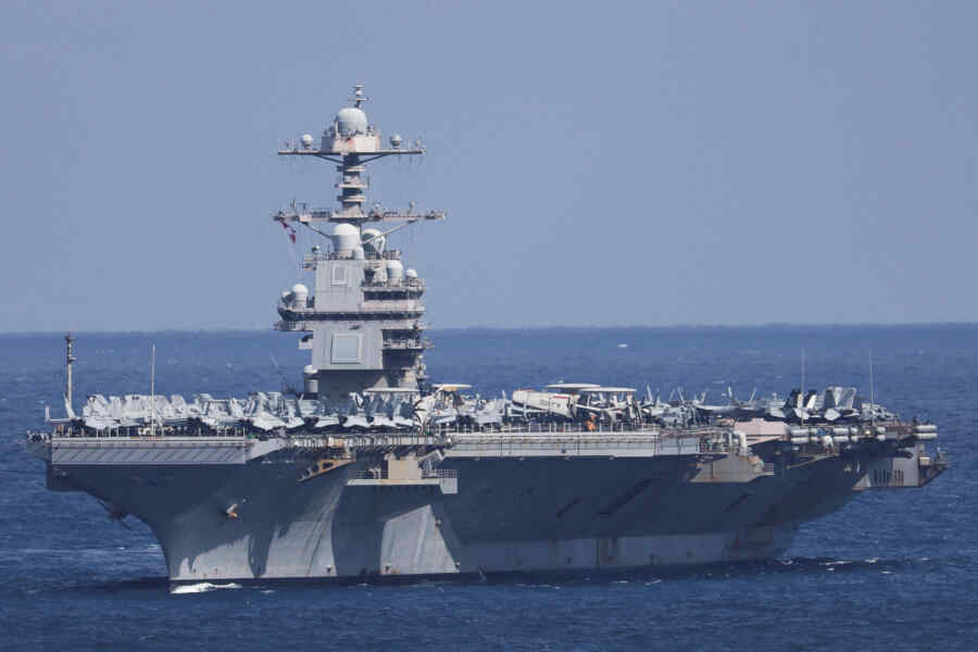 Kapal Induk AS Gerald R. Ford yang Terbakar akan Kembali ke Pangkalan Angkatan Laut NATO di Kreta