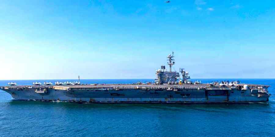 Militer Iran Meluncurkan Rudal Jelajah ke Kapal Induk USS Abraham Lincoln