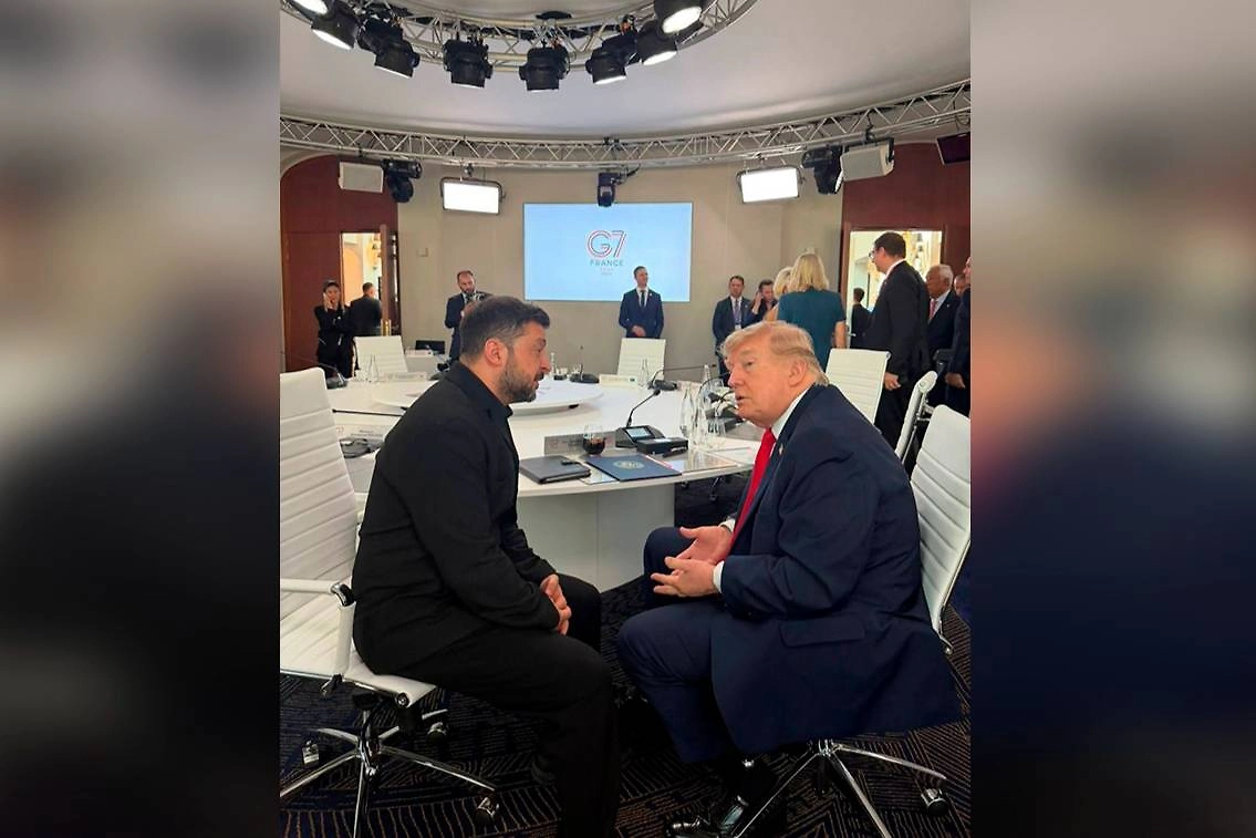 Trump Bertemu dengan Zelensky di Sela-sela KTT G7