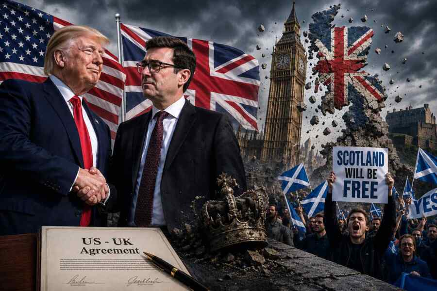 Kesepakatan Trump dengan Burnham akan Menghancurkan Kerajaan Inggris: Skotlandia Siap Memisahkan diri