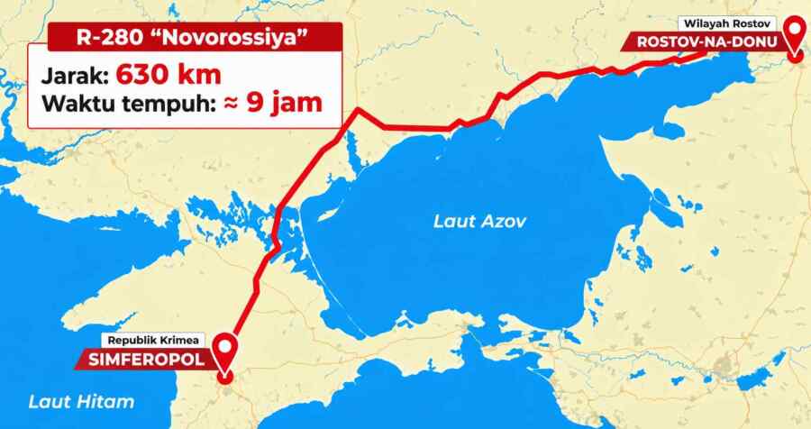 Pasukan Rusia Telah Menguasai Sepenuhnya Jalan Raya Novorossiya yang Menghubungkan Daratan Utama Rusia dengan Krimea