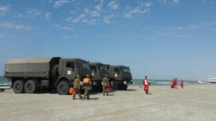 Jumlah Personel Militer Kazakhstan yang Tewas di Laut Kaspia Telah Meningkat Menjadi 12 Orang